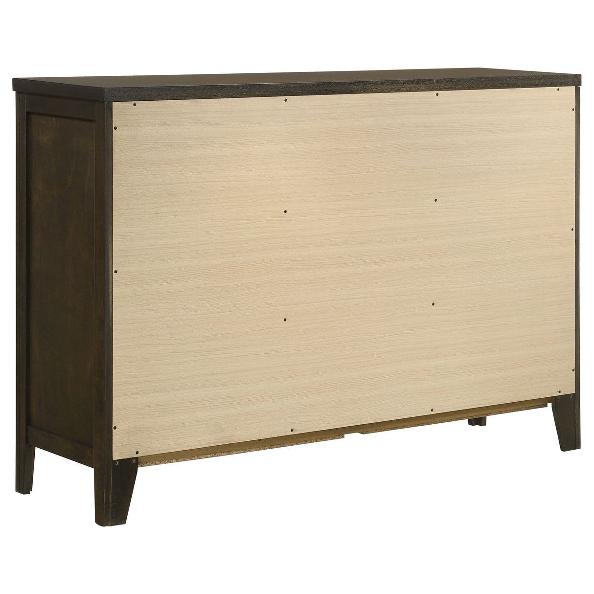 Wilkes 6-Drawer Dresser Cabinet, Dark Cocoa