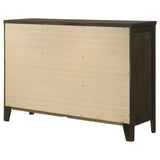 Wilkes 6-Drawer Dresser Cabinet, Dark Cocoa