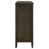Wilkes 6-Drawer Dresser Cabinet, Dark Cocoa
