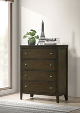 Wilkes 4-Drawer Chest of Drawers, Dark Cocoa