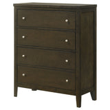 Wilkes 4-Drawer Chest of Drawers, Dark Cocoa