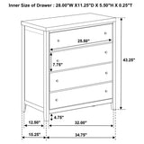 Wilkes 4-Drawer Chest of Drawers, Dark Cocoa