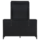 Brookmead 8-Drawer Dresser with Mirror in Black
