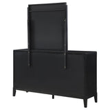 Brookmead 8-Drawer Dresser with Mirror in Black