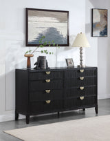Brookmead 8-Drawer Dresser in Black
