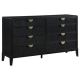 Brookmead 8-Drawer Dresser in Black
