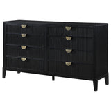Brookmead 8-Drawer Dresser in Black