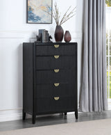 Brookmead 5-Drawer Bedroom Chest, Black
