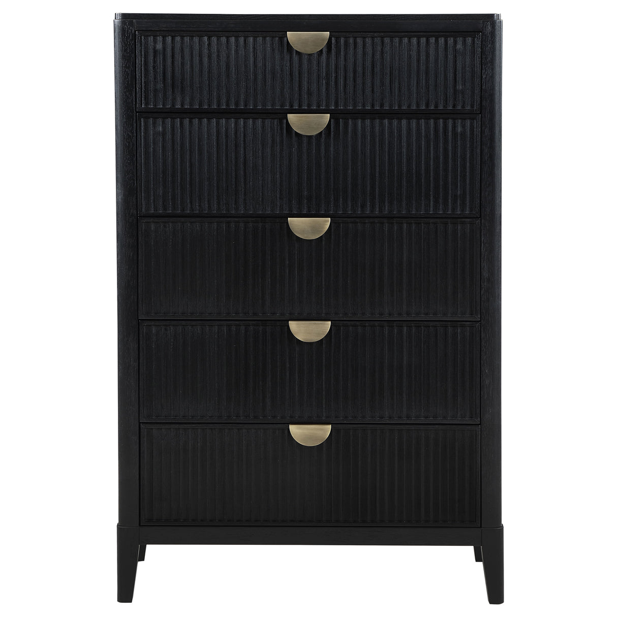 Brookmead 5-Drawer Bedroom Chest, Black