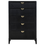 Brookmead 5-Drawer Bedroom Chest, Black