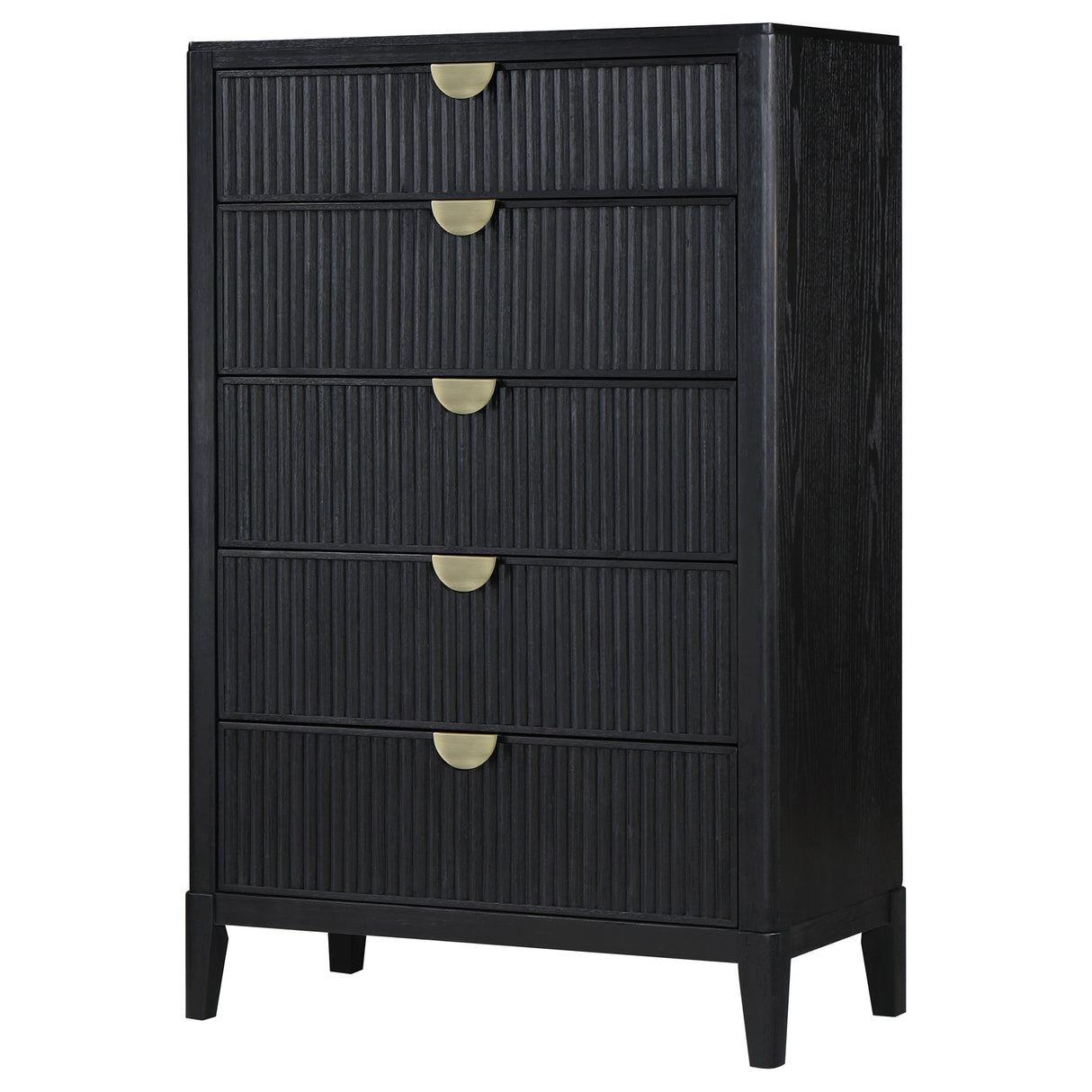 Brookmead 5-Drawer Bedroom Chest, Black