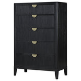 Brookmead 5-Drawer Bedroom Chest, Black