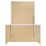 Lucia 6-Drawer Dresser with Mirror in White