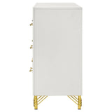 Lucia 6-Drawer Dresser Cabinet in White