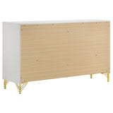 Lucia 6-Drawer Dresser Cabinet in White