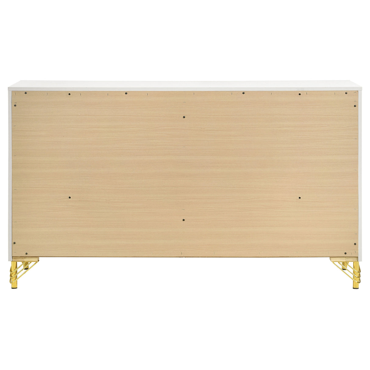 Lucia 6-Drawer Dresser Cabinet in White