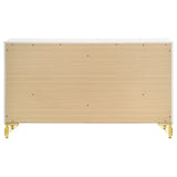 Lucia 6-Drawer Dresser Cabinet in White