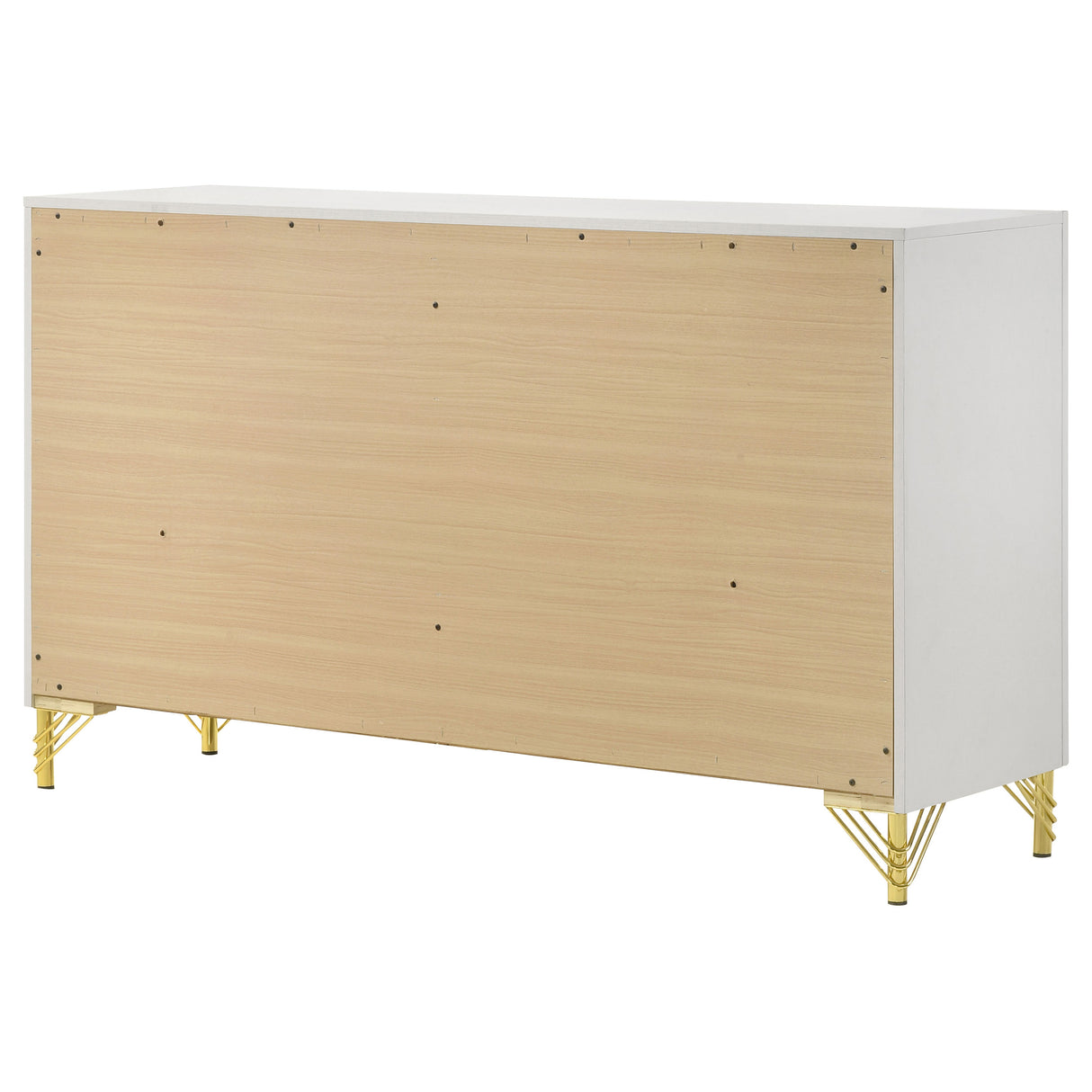 Lucia 6-Drawer Dresser Cabinet in White
