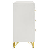 Lucia 6-Drawer Dresser Cabinet in White
