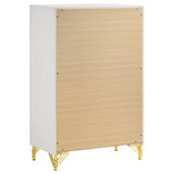 Lucia 5-Drawer Chest of Drawers - White