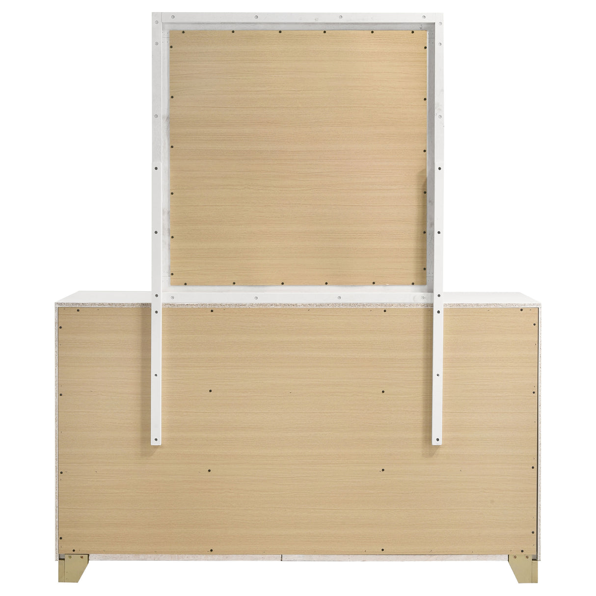 Caraway 6-Drawer Dresser with Mirror in White