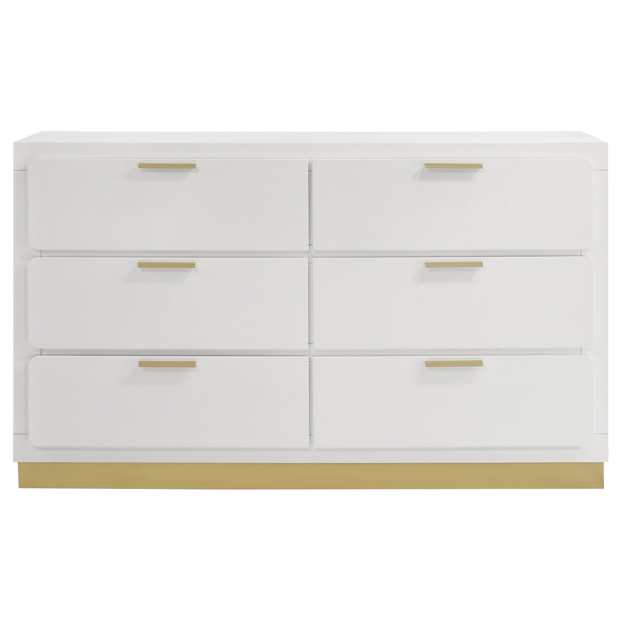 Caraway 6-Drawer Dresser in White