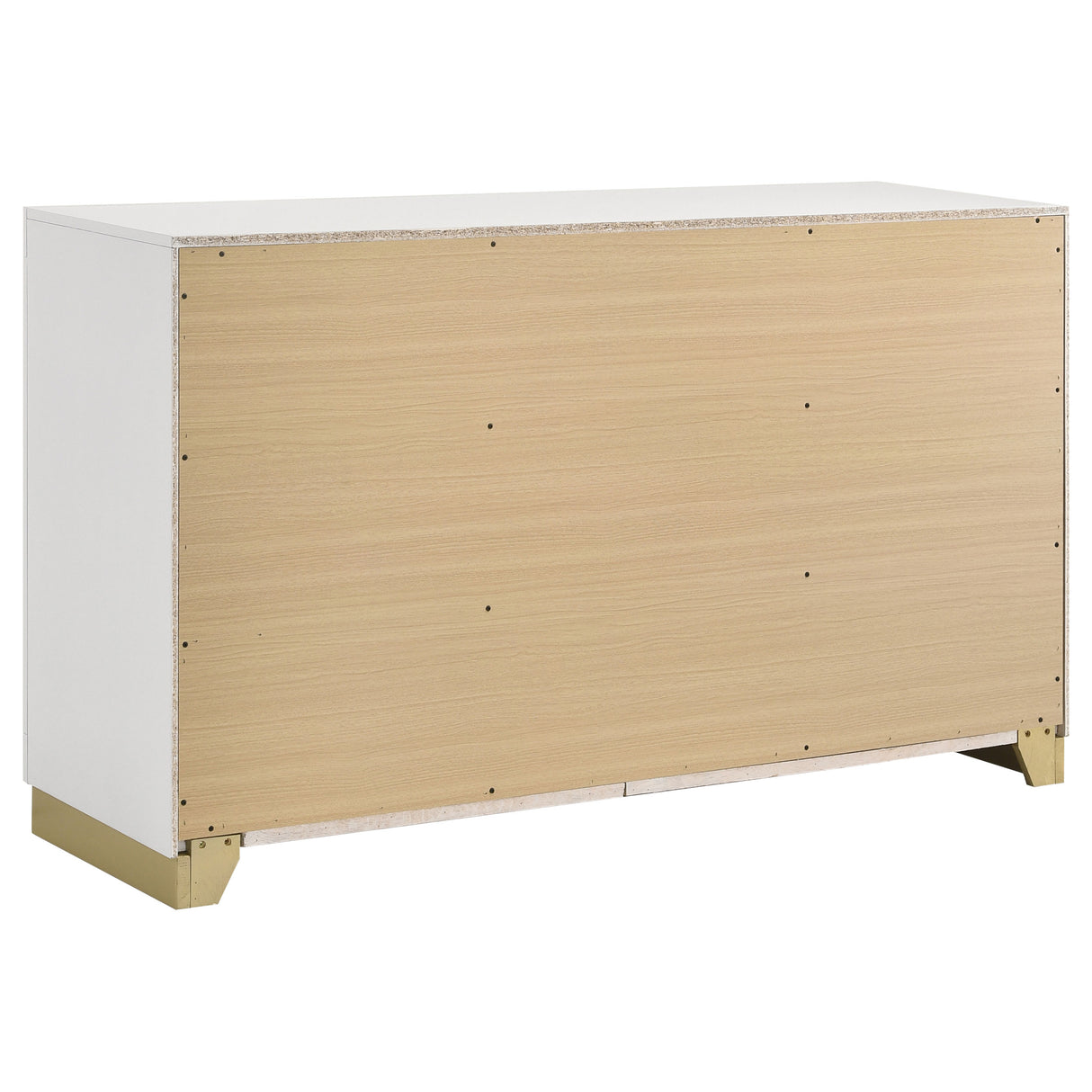 Caraway 6-Drawer Dresser in White