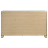 Caraway 6-Drawer Dresser in White