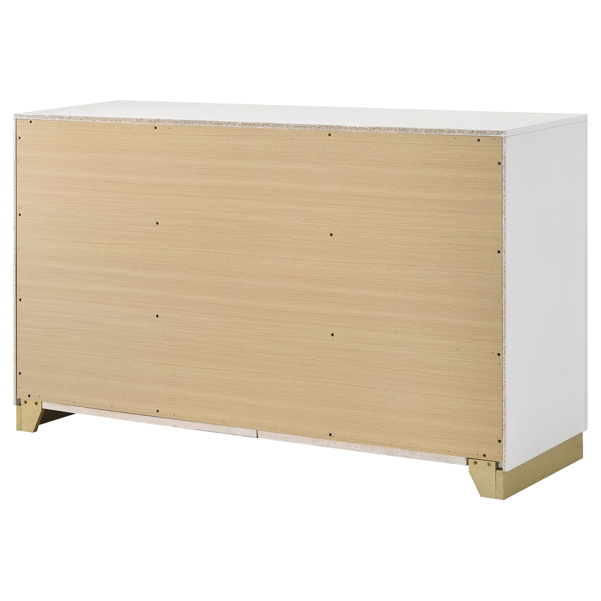 Caraway 6-Drawer Dresser in White