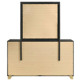 Caraway 6-Drawer Dresser with Mirror - Black