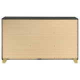 Caraway 6-Drawer Dresser Black
