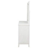 Marielle 6-Drawer Dresser with Mirror in Distressed White