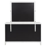 Marielle 6-Drawer Dresser with Mirror in Distressed White