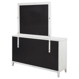 Marielle 6-Drawer Dresser with Mirror in Distressed White