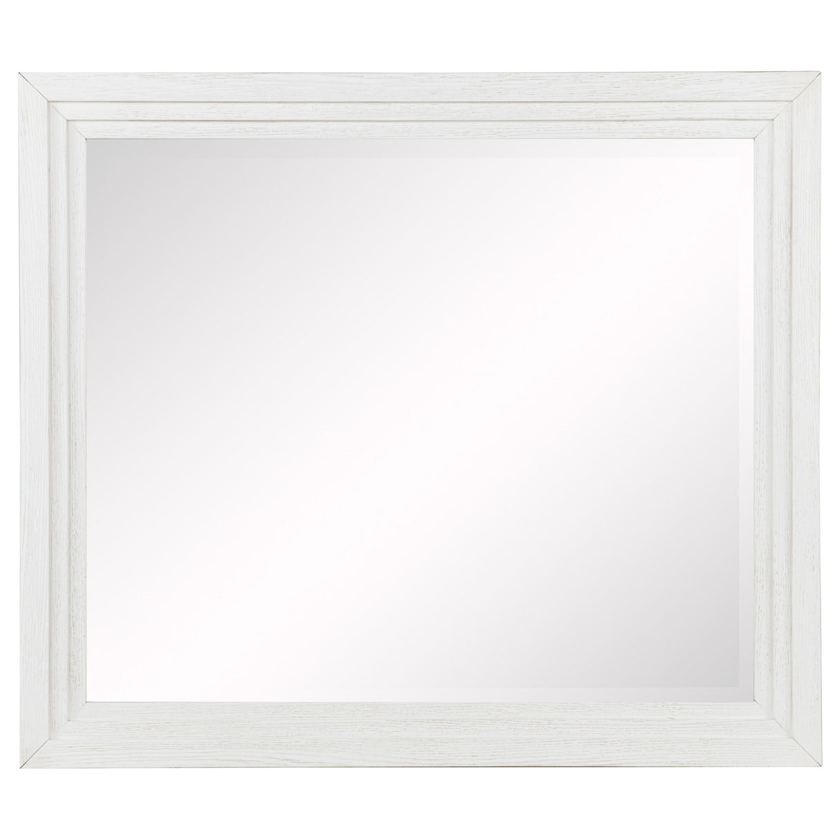 Marielle Dresser Mirror in Distressed White