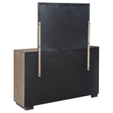 Kenora 6-Drawer Dresser and Mirror in Barley Brown