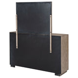 Kenora 6-Drawer Dresser and Mirror in Barley Brown