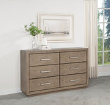 Kenora 6-Drawer Dresser in Barley Brown