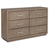 Kenora 6-Drawer Dresser in Barley Brown