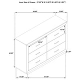 Kenora 6-Drawer Dresser in Barley Brown