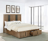 Terrace 2-Drawer California King Storage Bed, Ash Brown