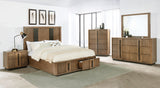Terrace 2-Drawer California King Storage Bed, Ash Brown