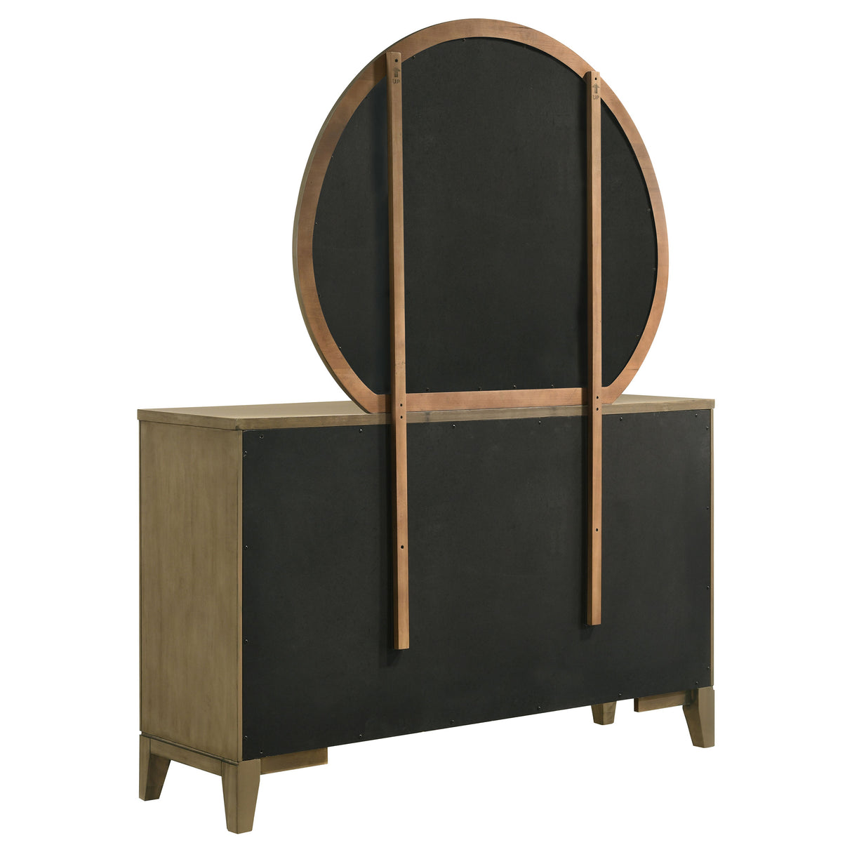 Granada 8-Drawer Dresser with Mirror - Natural Pine