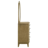 Granada 8-Drawer Dresser with Mirror - Natural Pine