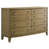 Granada 8-Drawer Dresser Cabinet, Natural Pine