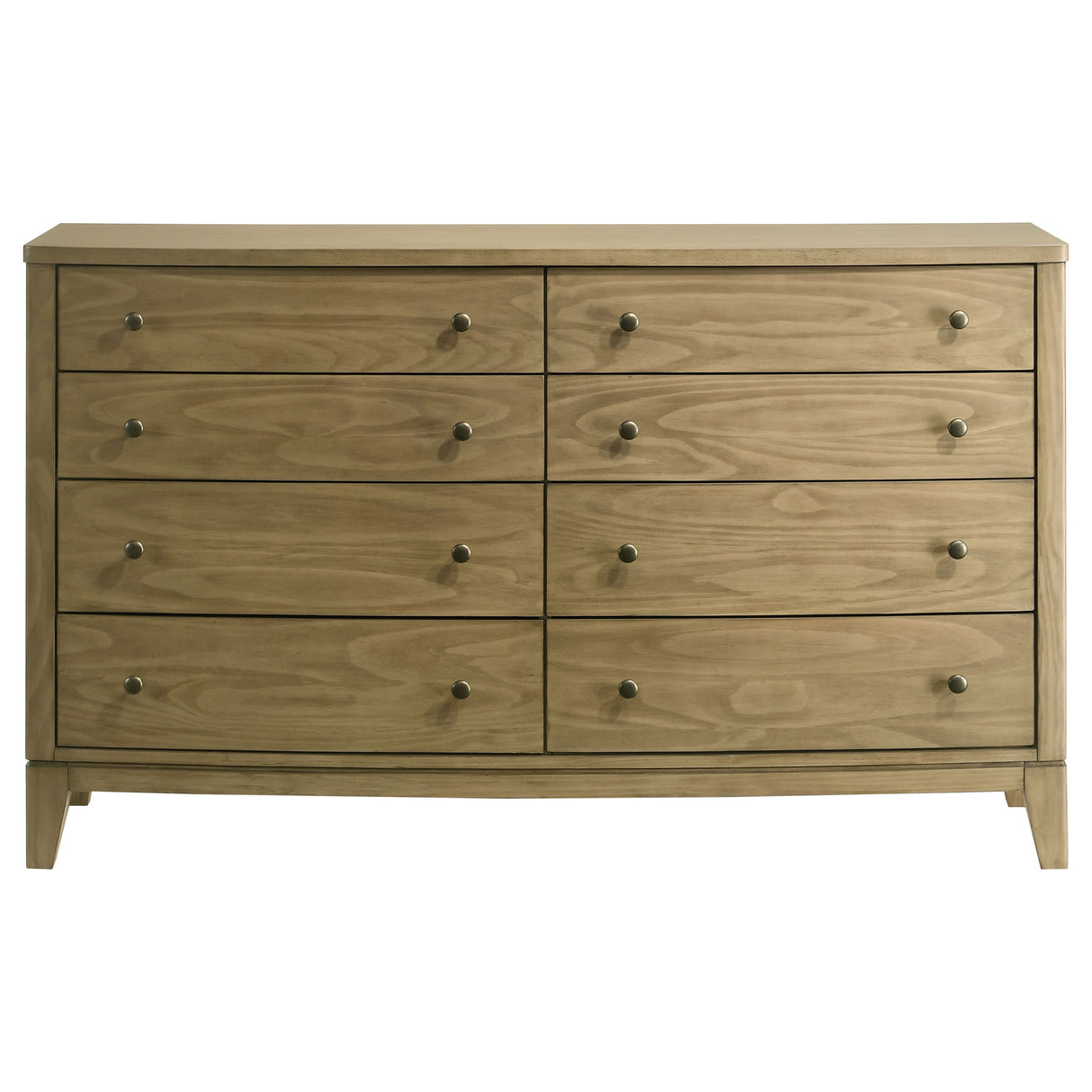 Granada 8-Drawer Dresser Cabinet, Natural Pine