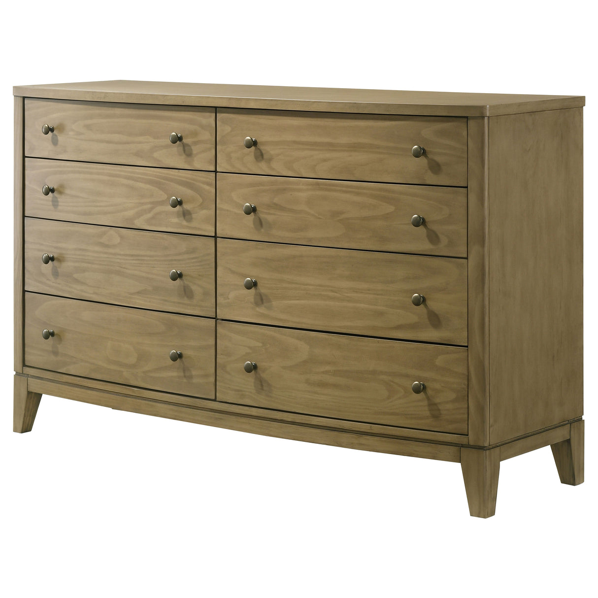 Granada 8-Drawer Dresser Cabinet, Natural Pine