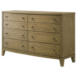 Granada 8-Drawer Dresser Cabinet, Natural Pine