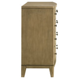 Granada 8-Drawer Dresser Cabinet, Natural Pine