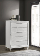 Marmore 5-Drawer Chest of Drawers, White